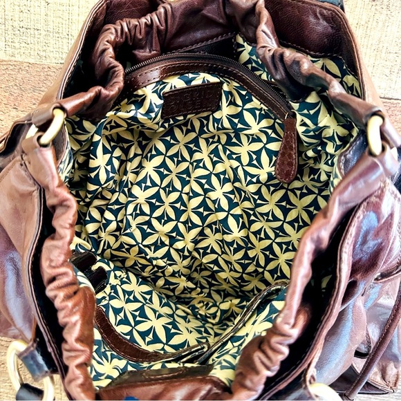 Sigrid Olsen Brown Lamb Leather Large Tote Bag - Picture 7 of 14